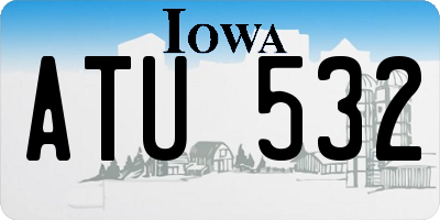 IA license plate ATU532