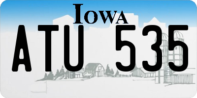 IA license plate ATU535