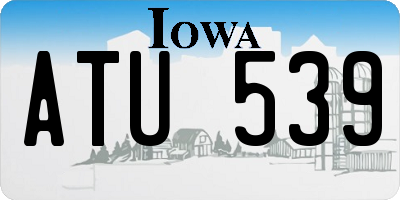 IA license plate ATU539