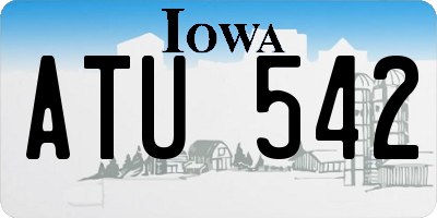IA license plate ATU542