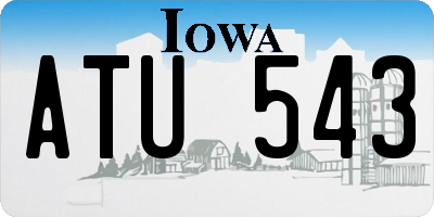 IA license plate ATU543