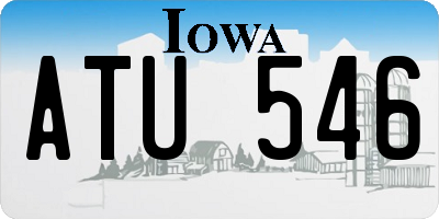IA license plate ATU546