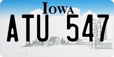 IA license plate ATU547