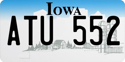 IA license plate ATU552