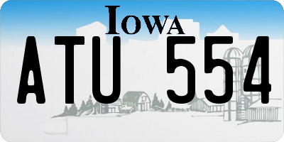 IA license plate ATU554