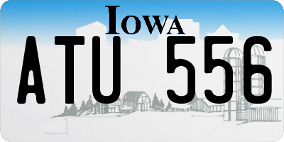 IA license plate ATU556