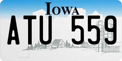 IA license plate ATU559