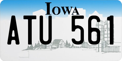 IA license plate ATU561