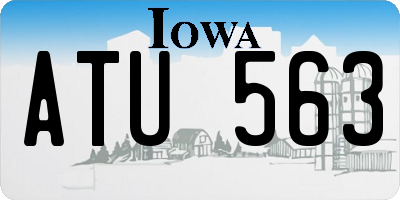 IA license plate ATU563