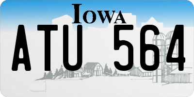 IA license plate ATU564