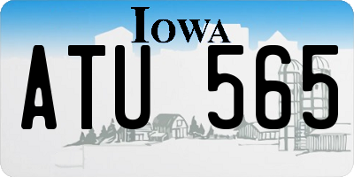 IA license plate ATU565
