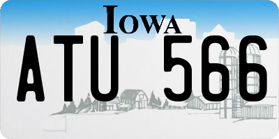 IA license plate ATU566