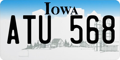 IA license plate ATU568