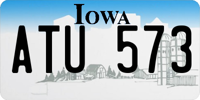 IA license plate ATU573