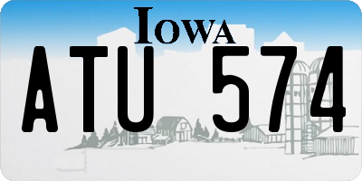 IA license plate ATU574