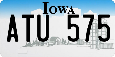 IA license plate ATU575