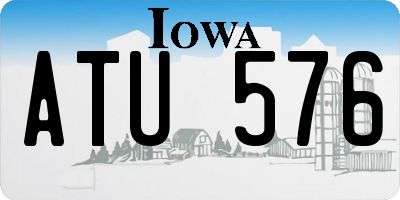 IA license plate ATU576