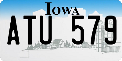 IA license plate ATU579