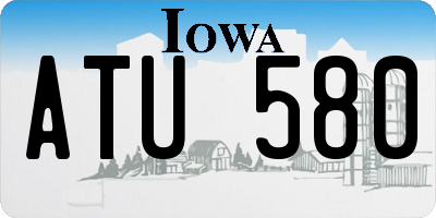 IA license plate ATU580
