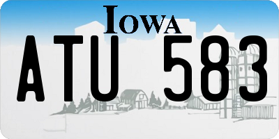 IA license plate ATU583