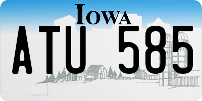 IA license plate ATU585