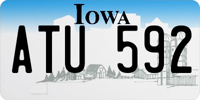 IA license plate ATU592