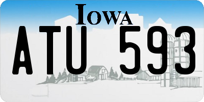 IA license plate ATU593