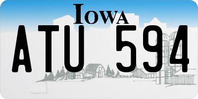 IA license plate ATU594