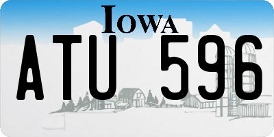 IA license plate ATU596
