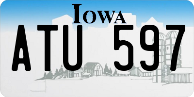 IA license plate ATU597