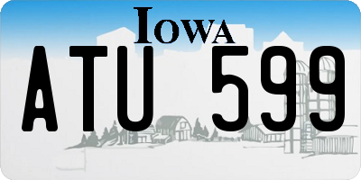 IA license plate ATU599