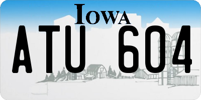 IA license plate ATU604