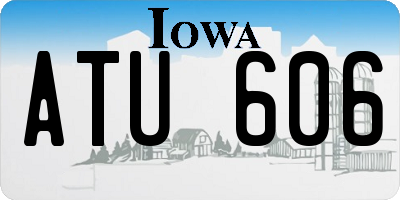 IA license plate ATU606