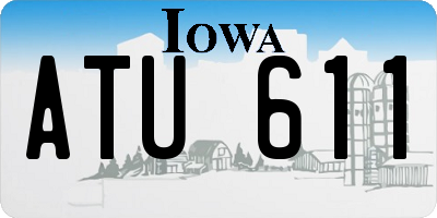 IA license plate ATU611