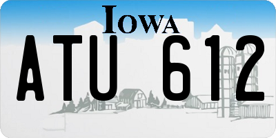 IA license plate ATU612
