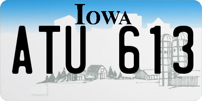 IA license plate ATU613
