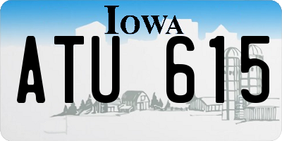 IA license plate ATU615