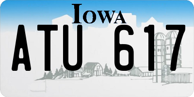 IA license plate ATU617