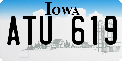 IA license plate ATU619