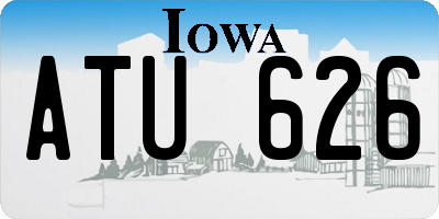 IA license plate ATU626