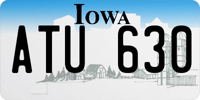 IA license plate ATU630