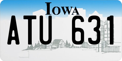IA license plate ATU631