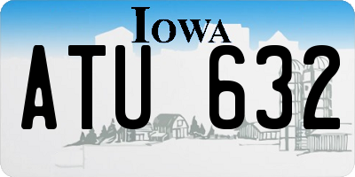 IA license plate ATU632