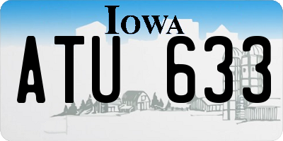 IA license plate ATU633