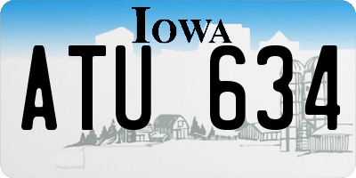IA license plate ATU634