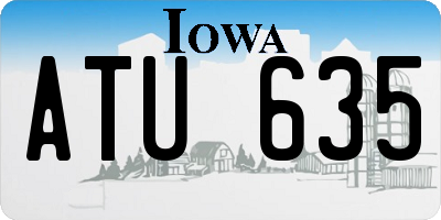 IA license plate ATU635