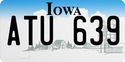 IA license plate ATU639