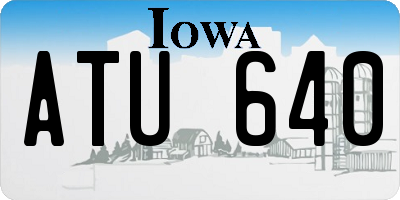 IA license plate ATU640