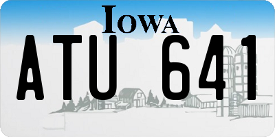 IA license plate ATU641
