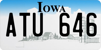 IA license plate ATU646